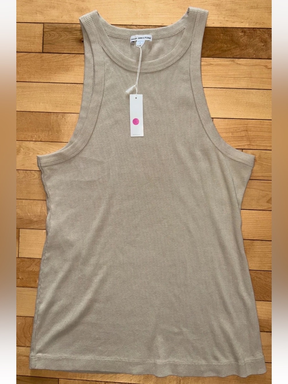 NEW ! JAMES PERSE Sunset Tank in Light Beige Size 4 (XL)